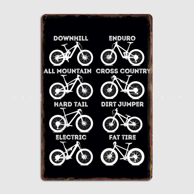 Mountain Biking Europe - ป้ายโลหะตกแต่งผนังลายจักรยานเสือภูเขาสไตล์เรโทร สำหรับผู้ที่ชื่นชอบการปั่นจักรยาน เหมาะสำหรับตกแต่งโรงรถ คลับ ห้องภายในบ้าน หรือตกแต่งบ้านแบบกำหนดเอง