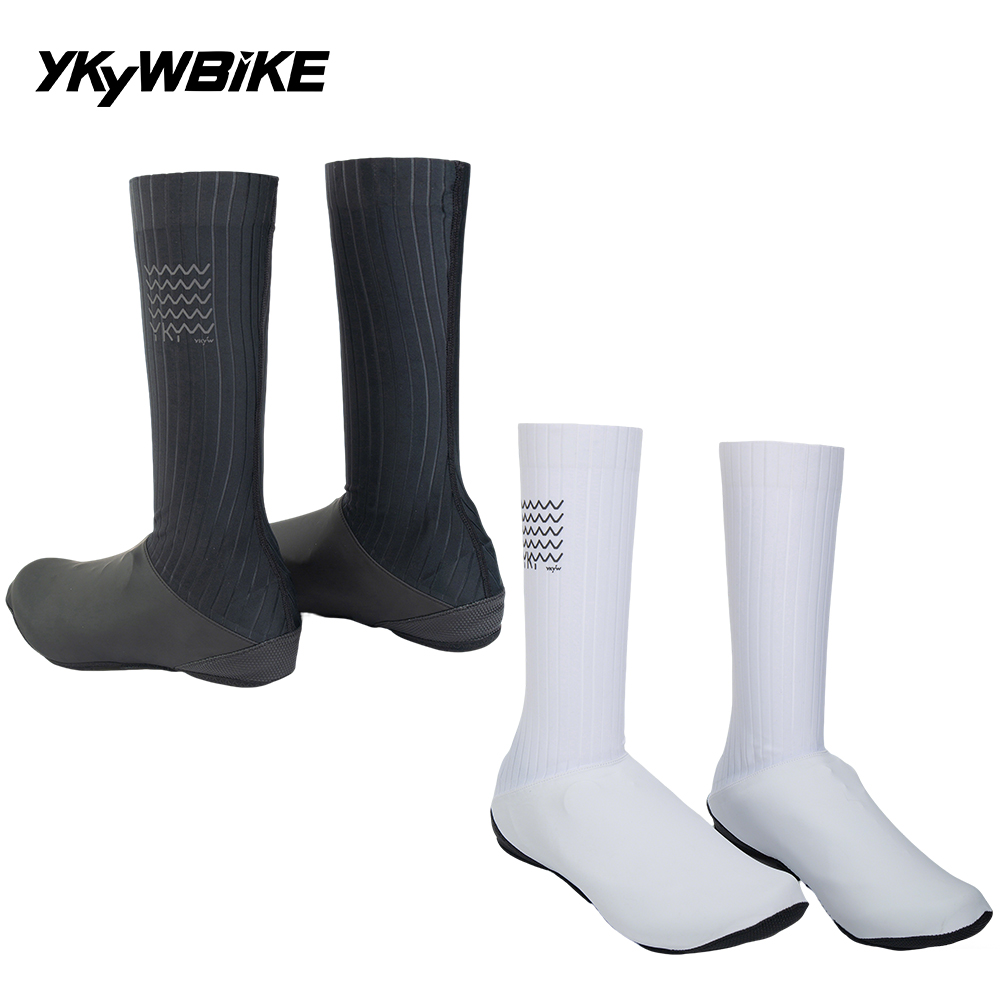 Mountain Biking Shoes - YKYW ผู้ชายกันน้ํากันลมรองเท้าขี่จักรยานสีดําสีขาวรองเท้าจักรยาน MTB BOOT ครอบคลุมรองเท้า Protector