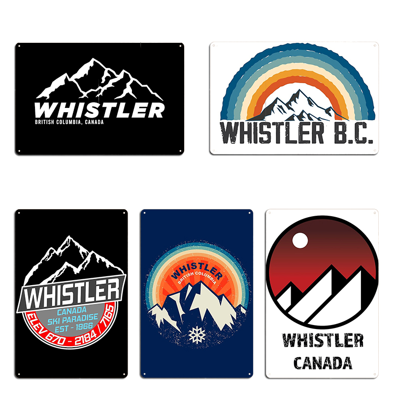 Mountain Biking Europe - Retro Ski Whistler B.C แคนาดาเล่นสกีและจักรยานเสือภูเขา Paradise