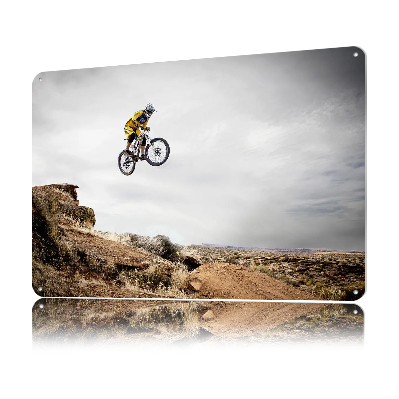 โปสเตอร์โลหะ 3 มิติลายจักรยานเ - Mountain Biking Europe บทวิจารณ์และราคา