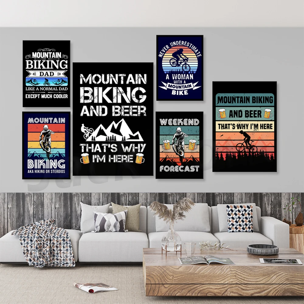Go Mountain Bike พิมพ์ภาพวาดผ้ - Mountain Biking Europe บทวิจารณ์และราคา