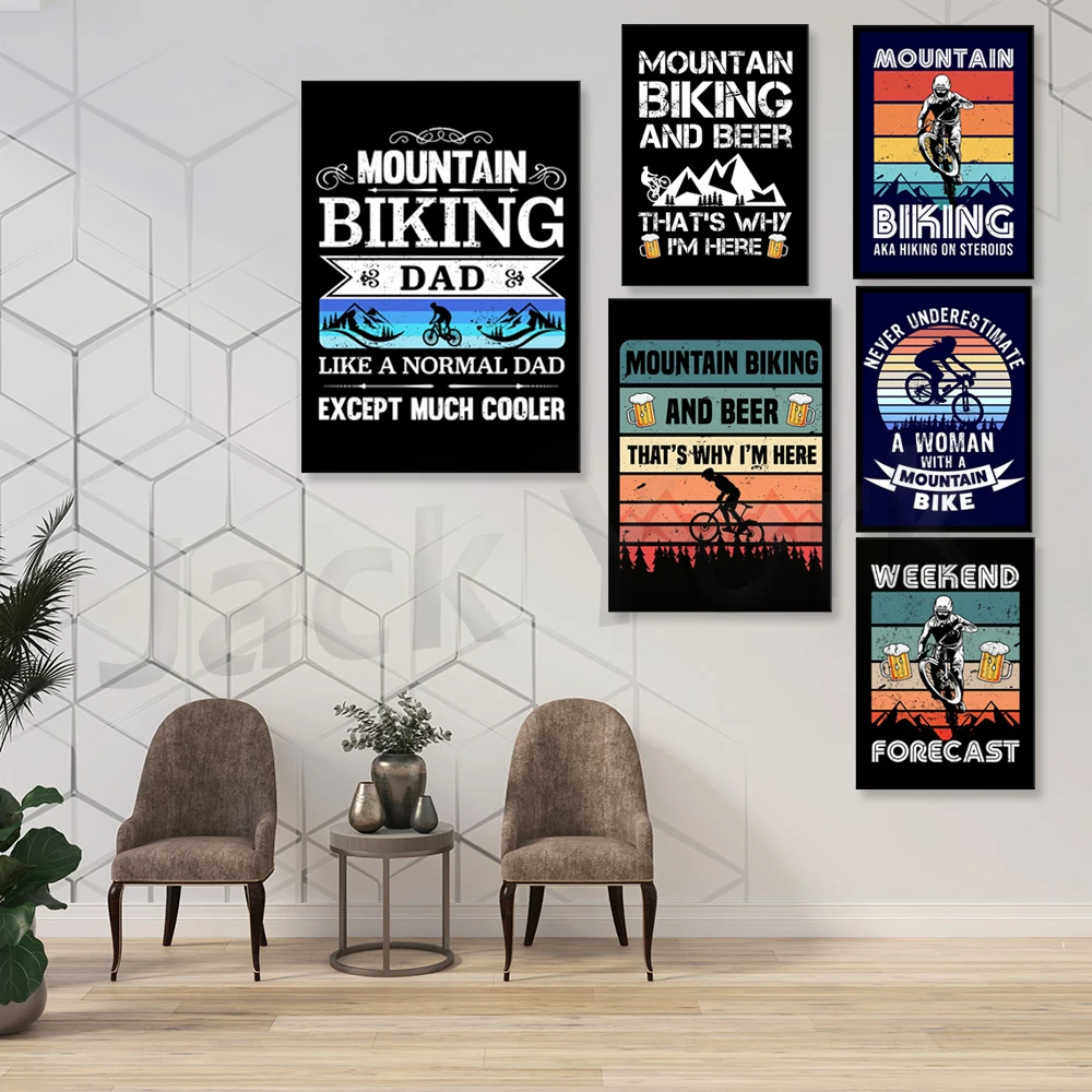 Go Mountain Bike พิมพ์ภาพวาดผ้ - Mountain Biking Europe บทวิจารณ์และราคา
